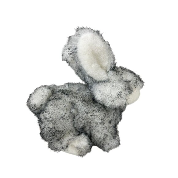 Dan Dee Plush Bunny Rabbit Soft Stuffed Animal White Gray Realistic Small - Picture 1 of 10